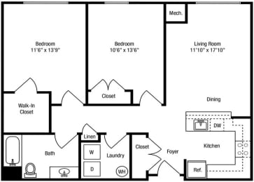  Floor Plan The Coltrane (MIHU Program)
