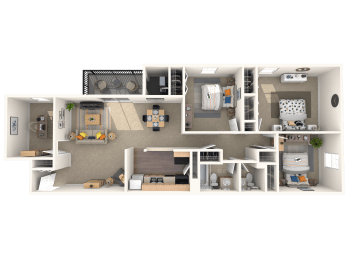 Quartz With Den 3 Bedroom 2 Bath