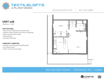  Floor Plan A8 - 1 Bedroom 1 Bath