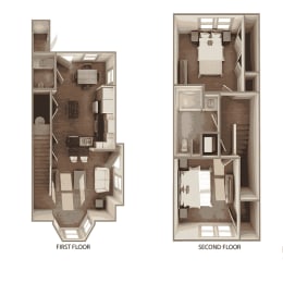 a typical and a second floor plan