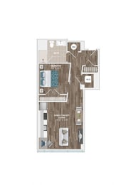 A3A Floor Plan at Sinclaire on Seminary, Alexandria, VA 22311