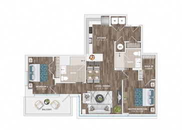 B5B Floor Plan at Sinclaire on Seminary, Virginia