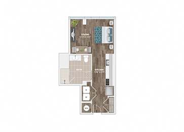 S4A Floor Plan at Sinclaire on Seminary, Virginia