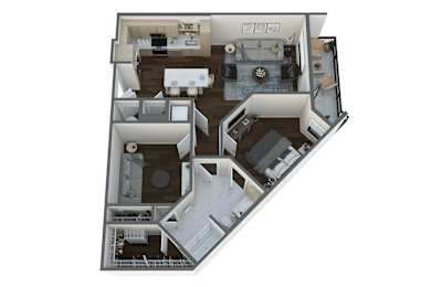 the floor plan 3 bedroom 395 sq ft 460 sq ft