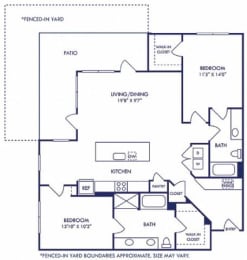 a floor plan of a house with bedrooms and baths
