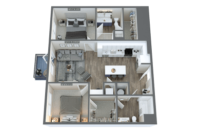 the residencia floor plan  460 sq ft