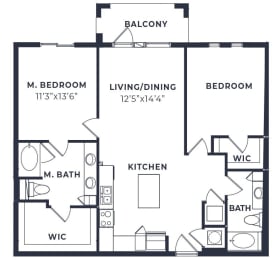 The Fringe Two 2 Bed 2 Bath Floor Plan at Edge75, Naples, Florida
