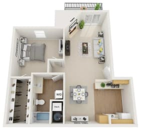 Jemez Floor Plan at Mountain Run Apartments, Albuquerque, NM