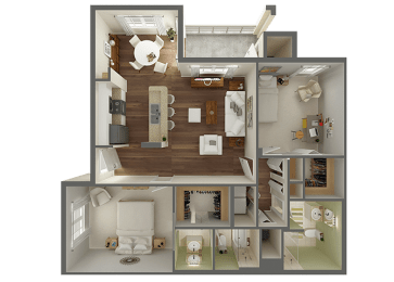 Loran Floor Plan at Heritage Cove, Stuart