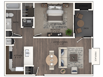 White Spruce 1 Bedroom