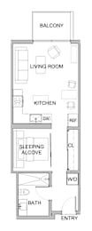 A2 Floor Plan at WM by CLG, Los Angeles