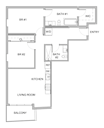 B1 Floor Plan at WM by CLG, Los Angeles, CA 90232