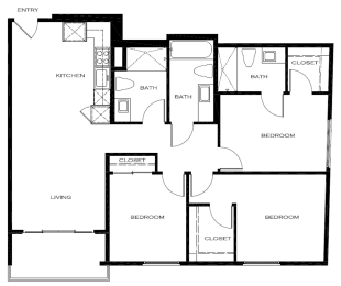  Floor Plan Three Bedroom