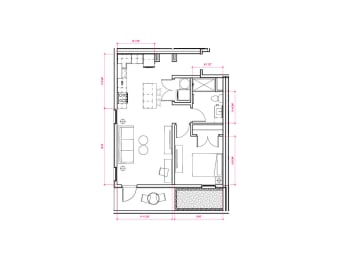 Berlin II - South A12 Floor Plan at Expo at Forest Park, St. Louis, Missouri