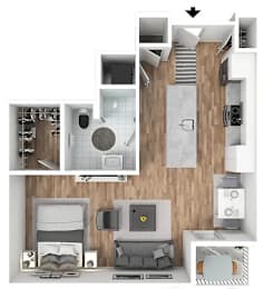 Vivid Floor Plan at Bold on the Blvd, Missouri