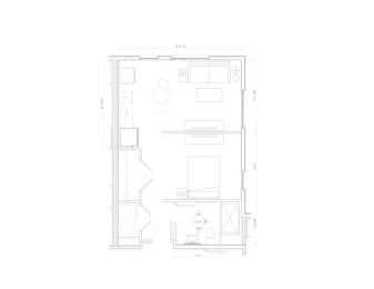 Brussells I - A5 Floor Plan at Expo at Forest Park, Missouri, 63112