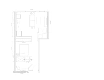 Chicago I - A4 Studio Floor Plan at Expo at Forest Park, St. Louis, Missouri