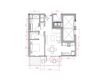 Genoa II - South A9 Floor Plan at Expo at Forest Park, St. Louis, MO, 63112