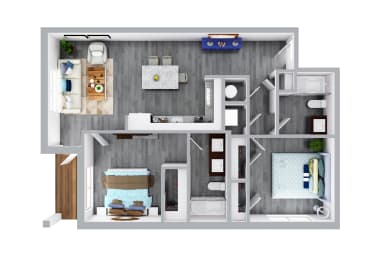 Unit B1 at Heartland View Apartments, Wentzville, MO