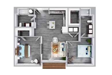 Unit B2 at Heartland View Apartments, Wentzville, 63385