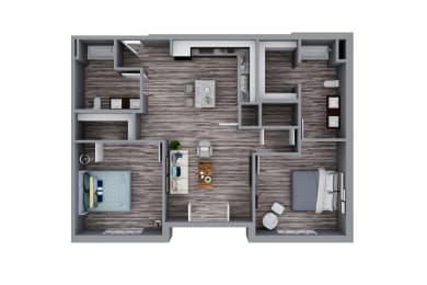 HV Unit A4 at Heartland View Apartments, Wentzville, Missouri