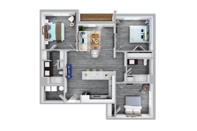 Unit C2 at Heartland View Apartments, Missouri