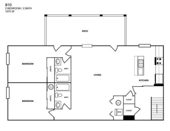 Rue Royale Loft Floor Plan at Promenade at New Town, Saint Charles