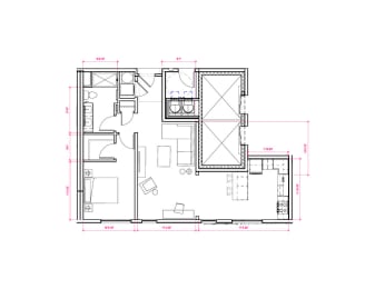 Spokane II - South A10 Floor Plan at Expo at Forest Park, Missouri, 63112