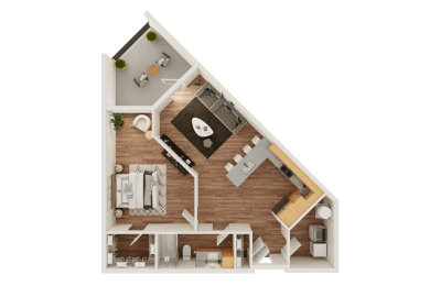 A2 Floor Plan at Timber Club, St. Peters Missouri