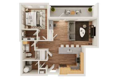 A3.1 Floor Plan at Timber Club, St. Peters, MO