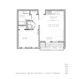 Unit 1A A at Steelcote Square, St. Louis, Missouri