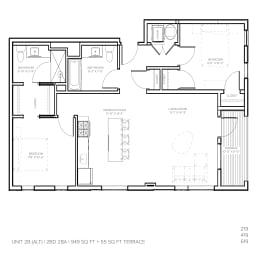 Unit 2B A Terrace at Steelcote Square, St. Louis, MO, 63103