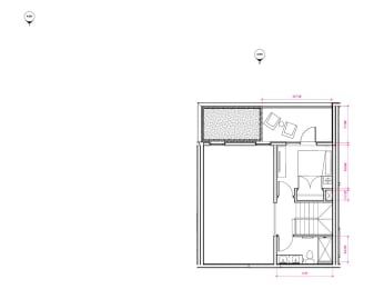 1  Bed   2  Bath   1,038 Sq. Ft. Zaragoza Mezzanine Floor Plan at Expo at Forest Park, St. Louis, Missouri