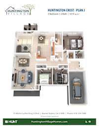 3 Bedroom 2 Bath Floor Plan at Huntington Village **, Warner Robins