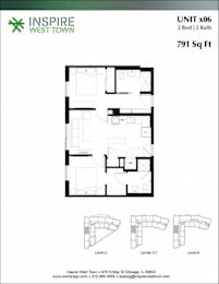  Floor Plan x06 2 Bed - 2 Bath