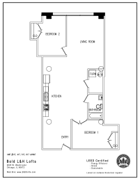 the floor plan for a bedroom apartment with a closet