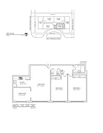 A drawing of a floor plan for a home with a key plan and measurements.