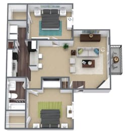 B1 Floorplan 3D Image