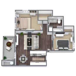 Delta 3D Floor Plan