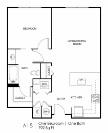 Seven Skies floor plan A18