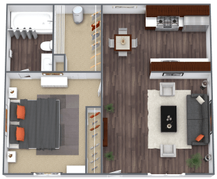 a floor plan image of the edison apartments in fort myers, fl
