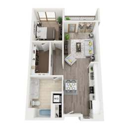 Floor Plan  A2 3D Floor Plan Image