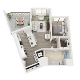 Floor Plan  A3 3D Floor Plan Image