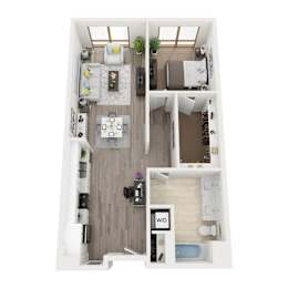 Floor Plan  A4 3D Floor Plan Image
