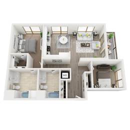 Floor Plan  B11 3D Floor Plan Image