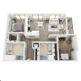 Floor Plan  B12 3D Floor Plan Image