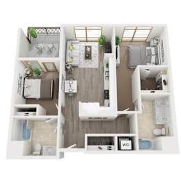 Floor Plan  B4 3D Floor Plan Image