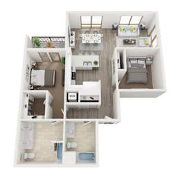 Floor Plan  B9 3D Floor Plan Image