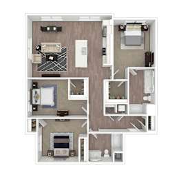 Floor Plan  C1 3D Floor Plan Image