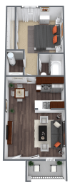 1 bedroom 1 bathroom floor plan